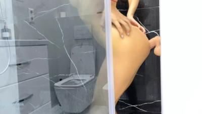 me squirting in the shower with a dildo