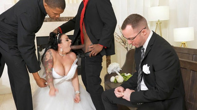 Payton Preslee's Wedding Turns Rough Interracial Threesome - Cuckold Sessions - Dogfart Network
