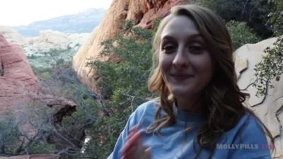 Horny Hikers Public Flashing Deepthroat Dick Suck